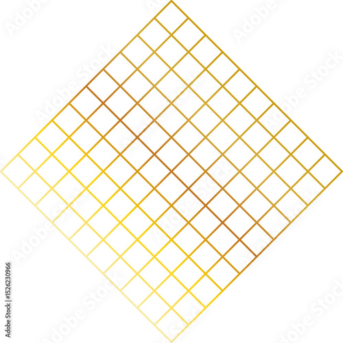 Geometric Background with Divided Diamond Shapes and Gold Lines