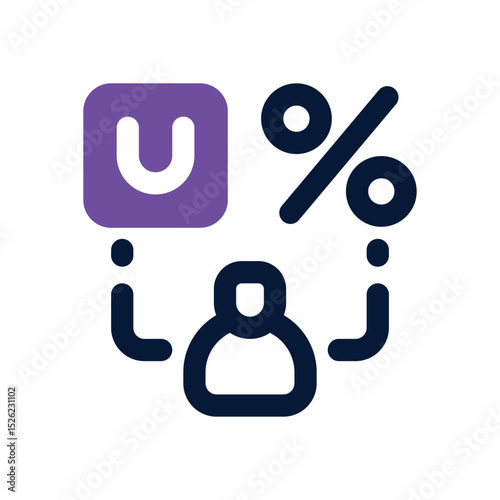 customer behavior duotone icon. Sleek and modern vector icon for websites, mobile apps, marketing materials, and corporate design. Fully scalable and ready to use.