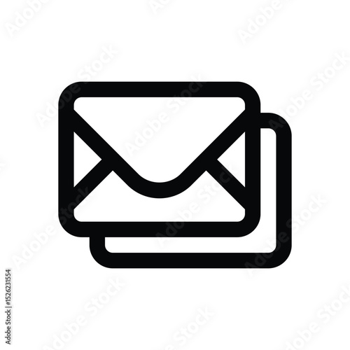 email line icon. Clean and minimalist vector icon for websites, mobile apps, presentations, and logos. Fully scalable and customizable for any project.