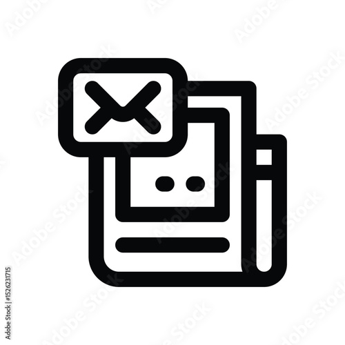 news line icon. Clean and minimalist vector icon for websites, mobile apps, presentations, and logos. Fully scalable and customizable for any project.