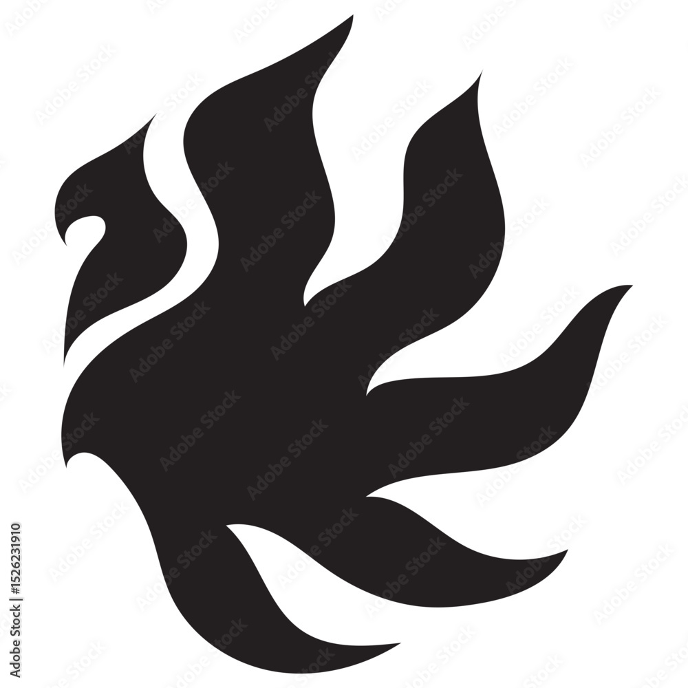 Obraz premium Phoenix Bird Logo Design Set