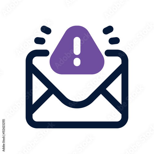 spam email duotone icon. Sleek and modern vector icon for websites, mobile apps, marketing materials, and corporate design. Fully scalable and ready to use.