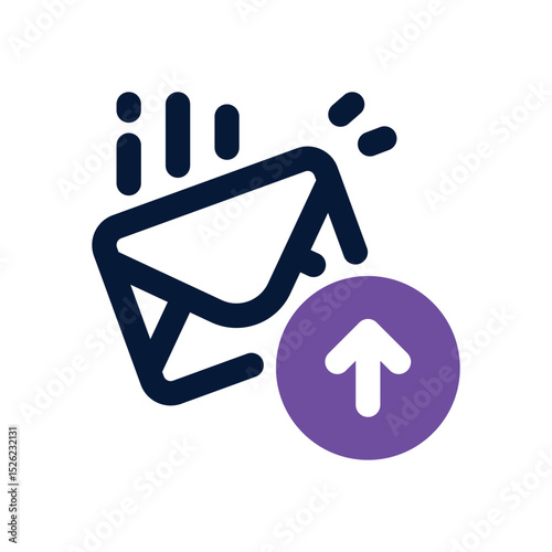 post email duotone icon. Sleek and modern vector icon for websites, mobile apps, marketing materials, and corporate design. Fully scalable and ready to use.