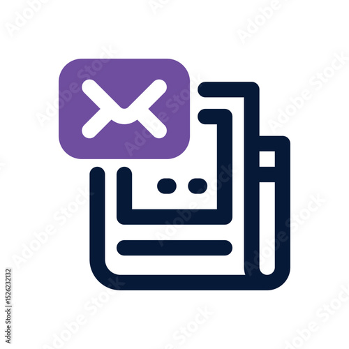 news duotone icon. Sleek and modern vector icon for websites, mobile apps, marketing materials, and corporate design. Fully scalable and ready to use.