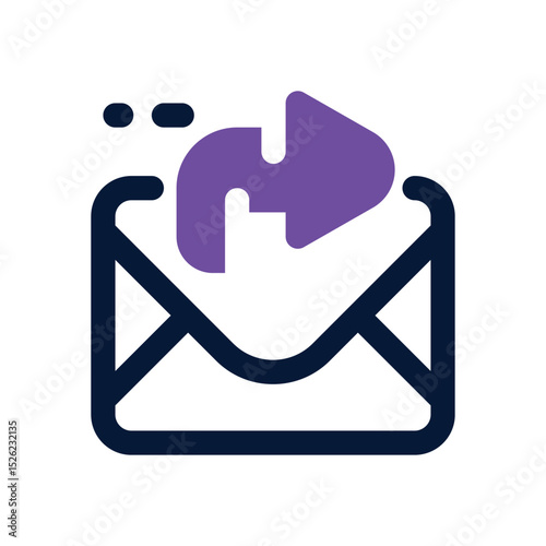 send email duotone icon. Sleek and modern vector icon for websites, mobile apps, marketing materials, and corporate design. Fully scalable and ready to use.