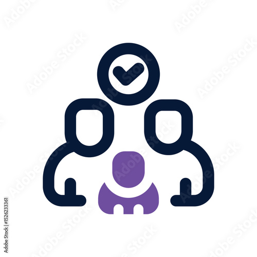family duotone icon. Sleek and modern vector icon for websites, mobile apps, marketing materials, and corporate design. Fully scalable and ready to use.