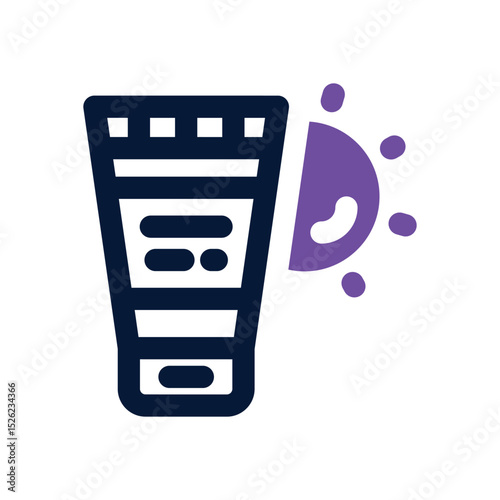 sunscreen duotone icon. Sleek and modern vector icon for websites, mobile apps, marketing materials, and corporate design. Fully scalable and ready to use.