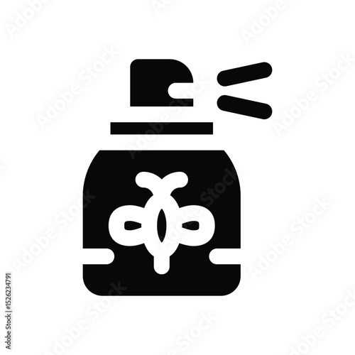 mosquito repellent glyph icon. Strong and solid vector icon for websites, mobile interfaces, presentations, and visual branding. High quality and easy to edit.