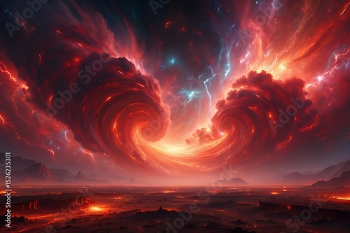 Crimson Heart Spiral