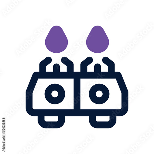 stove duotone icon. Sleek and modern vector icon for websites, mobile apps, marketing materials, and corporate design. Fully scalable and ready to use.