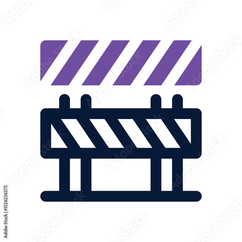 barrier duotone icon. Sleek and modern vector icon for websites, mobile apps, marketing materials, and corporate design. Fully scalable and ready to use.
