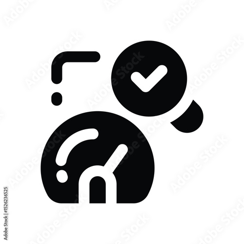 optimization glyph icon. Strong and solid vector icon for websites, mobile interfaces, presentations, and visual branding. High quality and easy to edit.