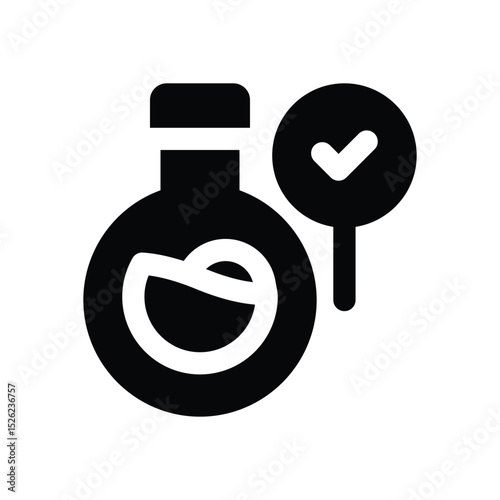 market research glyph icon. Strong and solid vector icon for websites, mobile interfaces, presentations, and visual branding. High quality and easy to edit.