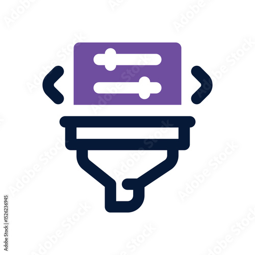 filter duotone icon. Sleek and modern vector icon for websites, mobile apps, marketing materials, and corporate design. Fully scalable and ready to use.