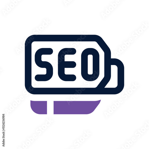 seo duotone icon. Sleek and modern vector icon for websites, mobile apps, marketing materials, and corporate design. Fully scalable and ready to use.