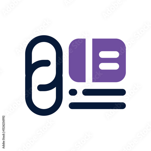 link duotone icon. Sleek and modern vector icon for websites, mobile apps, marketing materials, and corporate design. Fully scalable and ready to use.