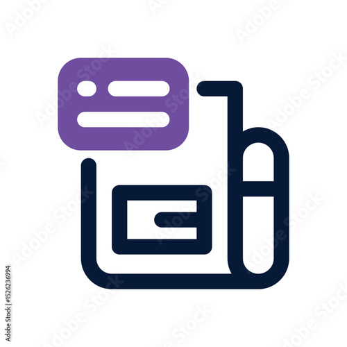 newspaper duotone icon. Sleek and modern vector icon for websites, mobile apps, marketing materials, and corporate design. Fully scalable and ready to use.