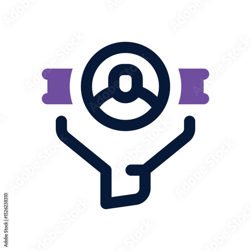 audience filter duotone icon. Sleek and modern vector icon for websites, mobile apps, marketing materials, and corporate design. Fully scalable and ready to use.