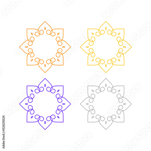 Natural Mandala Ayurveda Resort Sign Symbol Logo
