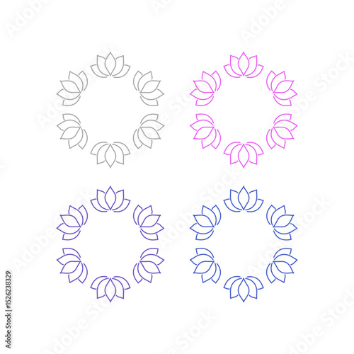 Natural Mandala Ayurveda Resort Sign Symbol Logo
