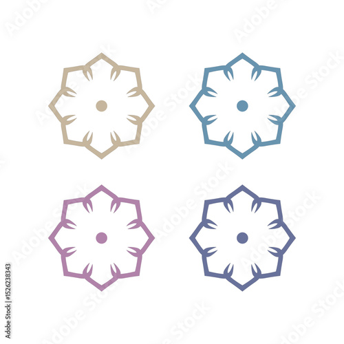 Natural Mandala Ayurveda Resort Sign Symbol Logo
