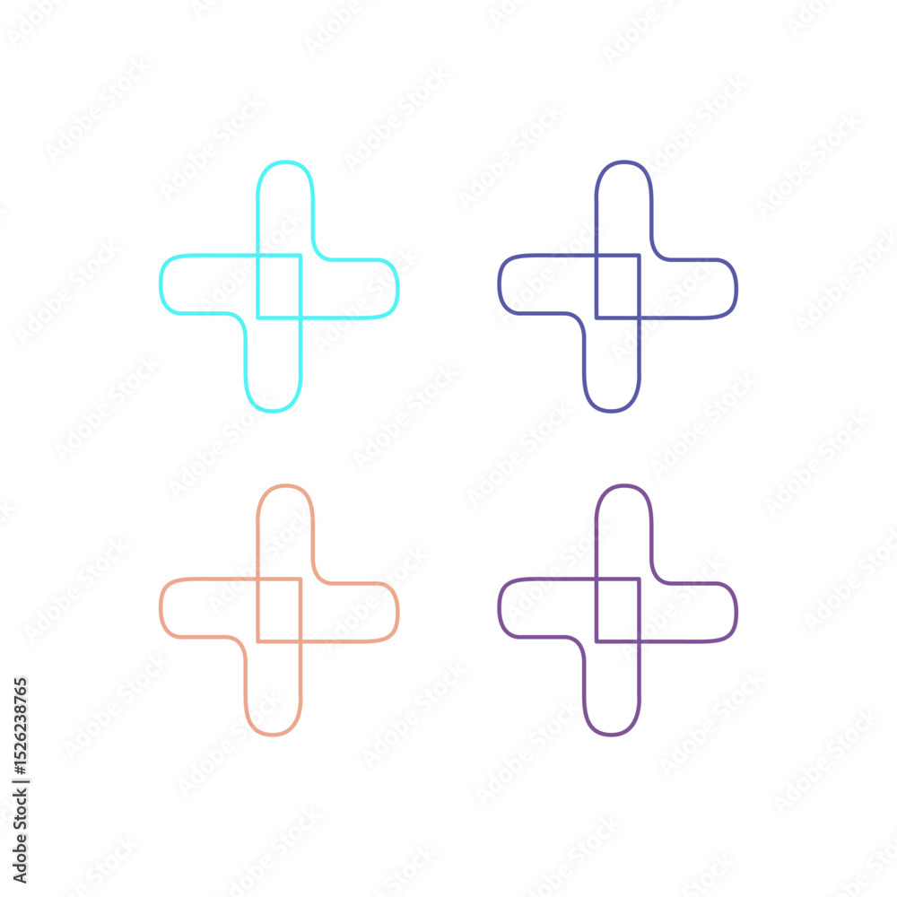 Fototapeta premium MEDICAL CROSS PHARMACY HOSPITAL SIGN SYMBOL LOGO
