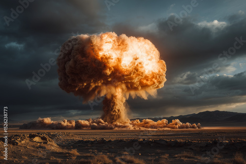 Exploding Firestorm Creating a Giant Cloud