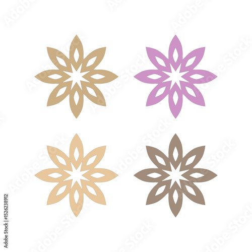 Natural Mandala Ayurveda Resort Sign Symbol Logo

