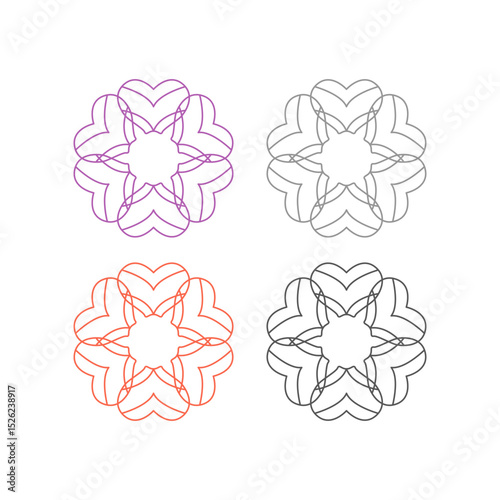 Natural Mandala Ayurveda Resort Sign Symbol Logo
