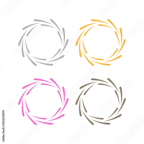 Natural Mandala Ayurveda Resort Sign Symbol Logo
