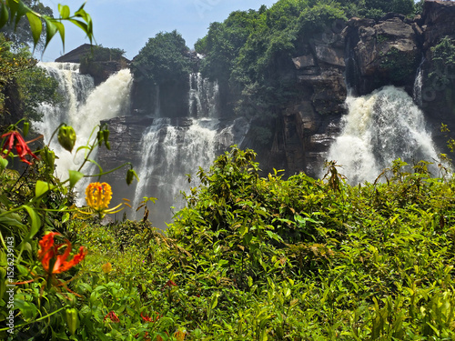 Boali waterfall in central African Republic 