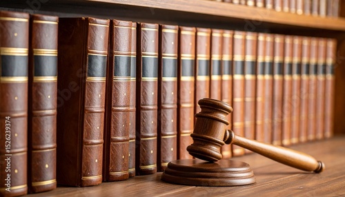 Wallpaper Mural Gavel and Antique Law Books Symbol of Justice and Legal History Torontodigital.ca