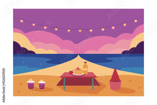Romantic Beach Picnic at Sunset A Dreamy Evening Escape