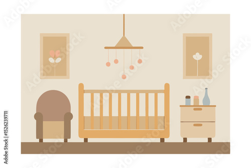 Serene Nursery Design Calming Colors and Gentle Decor for Baby's Room