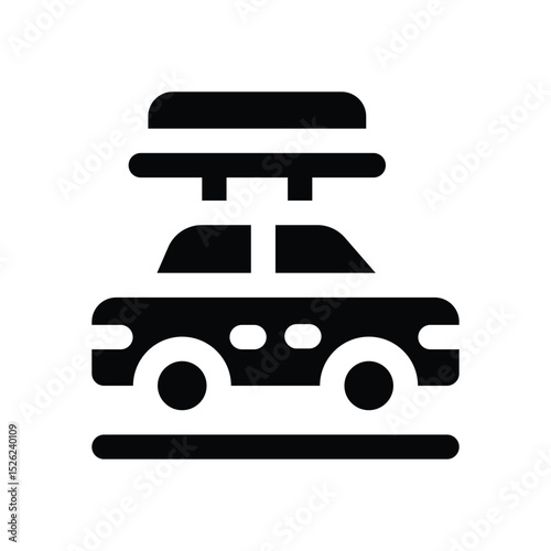car glyph icon. Strong and solid vector icon for websites, mobile interfaces, presentations, and visual branding. High quality and easy to edit.