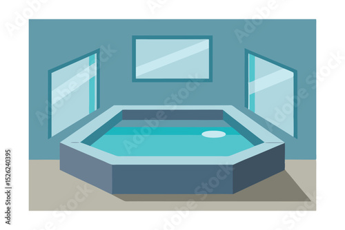 Relaxation and Rejuvenation A Luxurious Indoor Hot Tub Design