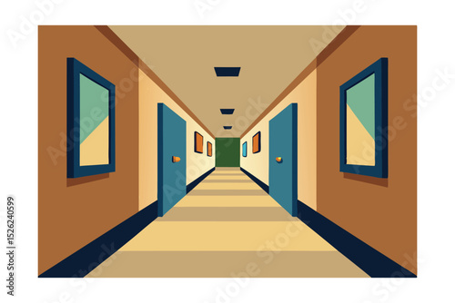 Long Corridor Interior Design  A Modern Perspective on Hallway Architecture