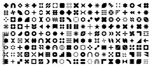 Abstract geometric elements shapes. Memphis design, retro elements for web, vintage, advertisement, commercial banner, poster, leaflet, billboard, sale. Collection trendy halftone vector.