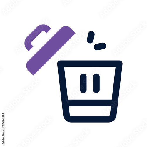 bin duotone icon. Sleek and modern vector icon for websites, mobile apps, marketing materials, and corporate design. Fully scalable and ready to use.