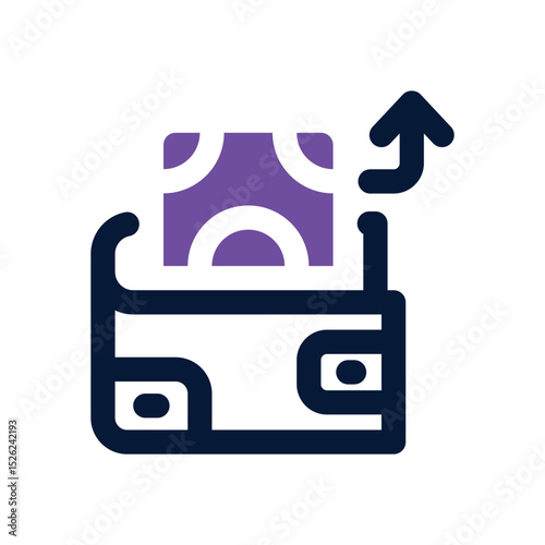 expense duotone icon. Sleek and modern vector icon for websites, mobile apps, marketing materials, and corporate design. Fully scalable and ready to use.