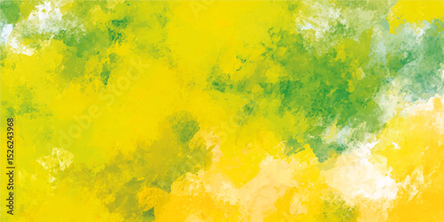 Yellow abstract art with a dirty appearance Background with abstract art featuring bright textures. Vibrant abstract painting in warm tones of orange and yellow