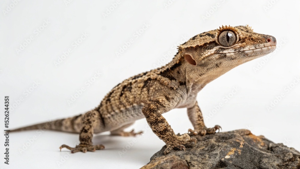 Naklejka premium Gargoyle Gecko on studio background