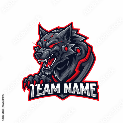 Gaming Wolf Mascot Logo Design For Esport Team or Sports Club A Fantastic Vector Design Character