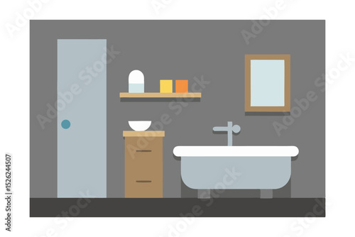 Modern Bathroom Design Minimalist Interior with Freestanding Tub and Clean Lines