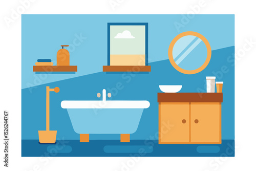 Modern Bathroom Design Clean Lines, Serene Atmosphere, and Functional Elements