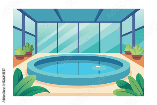 Indoor Pool Design Relaxation and Tranquility in a Glass-Enclosed Oasis