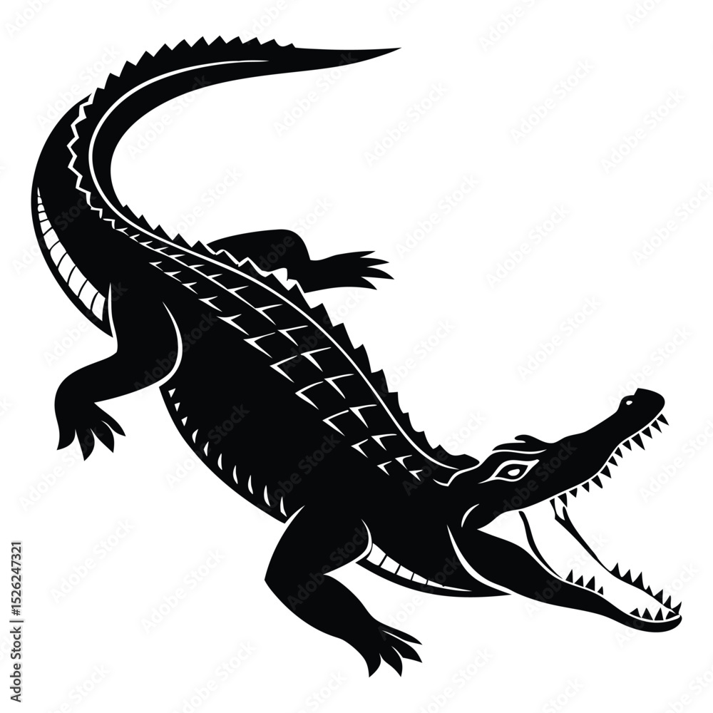 Fototapeta premium A powerful tyrannosaurus rex dinosaur illustration, showcasing this wild reptile isolated on a white background