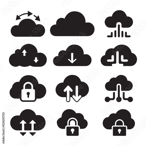 cloud computing icons