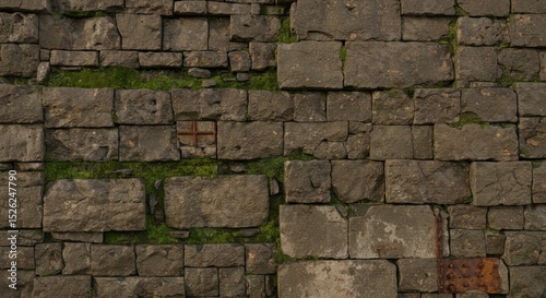Closeup of irregular textured surface brown and green tones