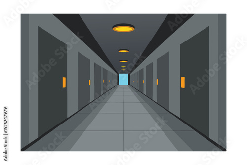 Mysterious Corridor A Journey Through an Endless Architectural Maze
